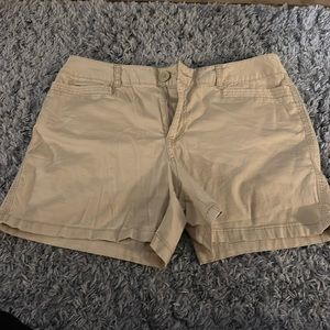 Women’s St. John’s Bay casual khaki shorts, size 12